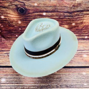 HATTERS OF AMERICA REBEL WOOL AQUA