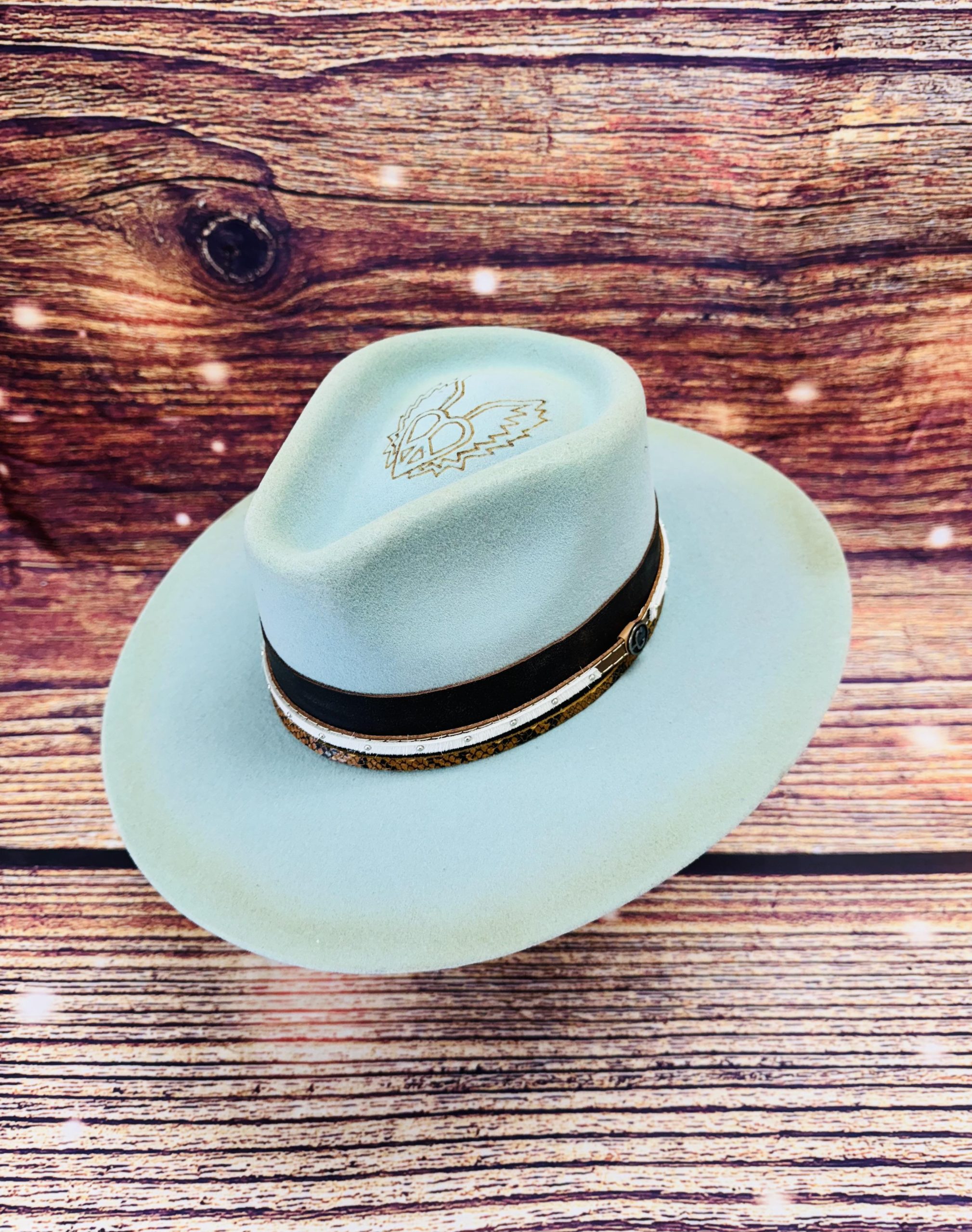 HATTERS OF AMERICA REBEL WOOL AQUA