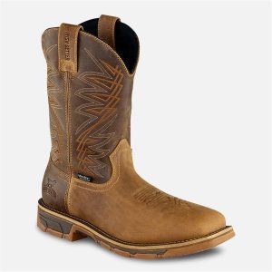 RED WING SHOE COMPANY 11 PULL-ON BROWN WP ST