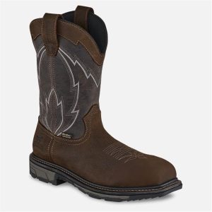 RED WING SHOE COMPANY 11  PULL-ON  BROWN NT WP